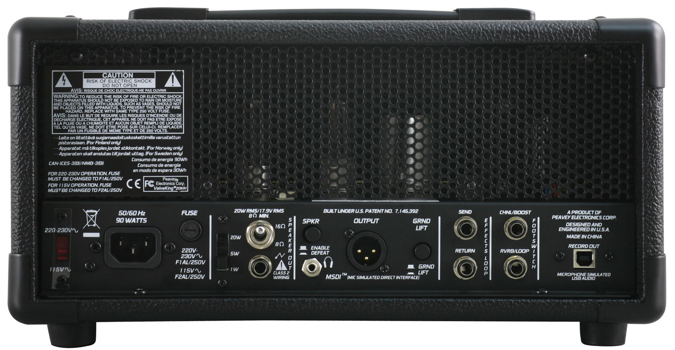 ValveKing20MH-rear panel