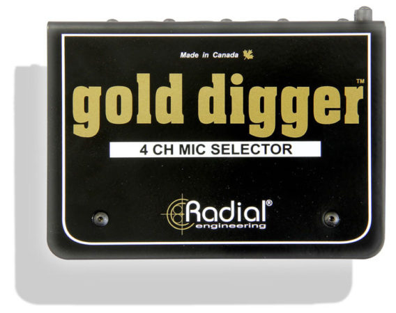 RADIAL Gold Digger – 4 CH Mic Selector