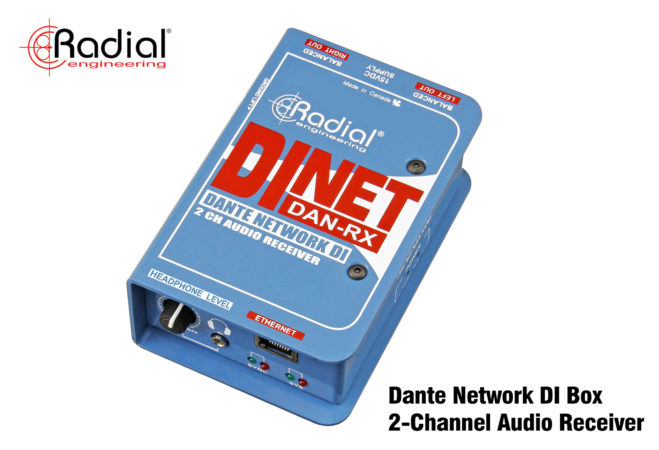 Radial DiNET DAN-RX – 2 Channel Audio Receiver