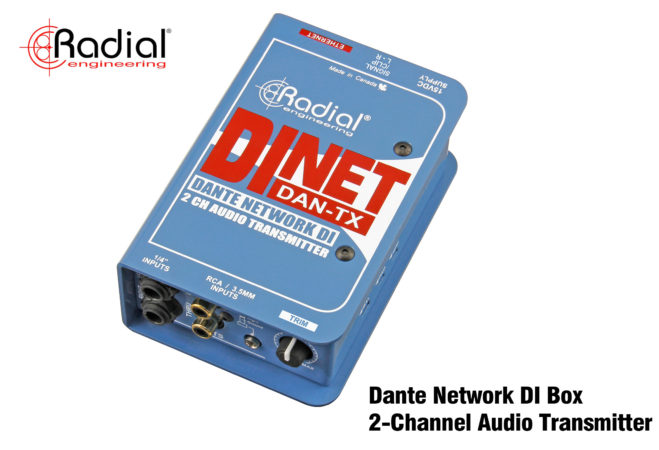 Radial DiNET DAN-TX – 2 Channel Audio Transmitter