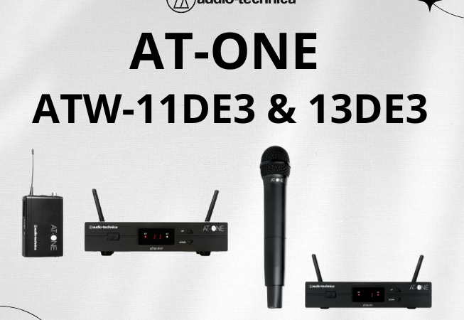 ATW- 11&13DE3  Mikrofon dengan Sistem AT-One Nirkabel UHF Entry Level Terlengkap di Pasaran!